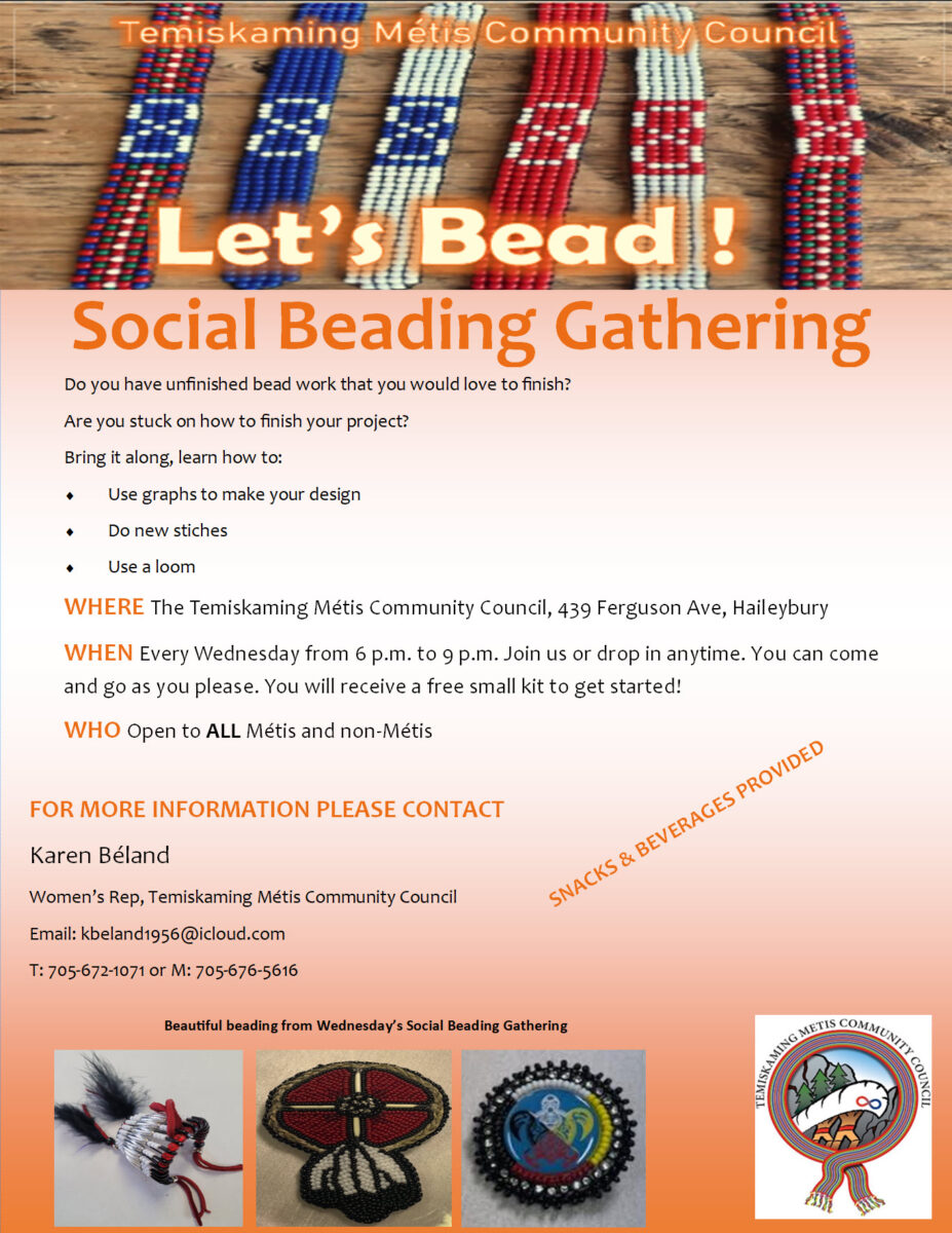 Temiskaming Council Social Beading Gathering