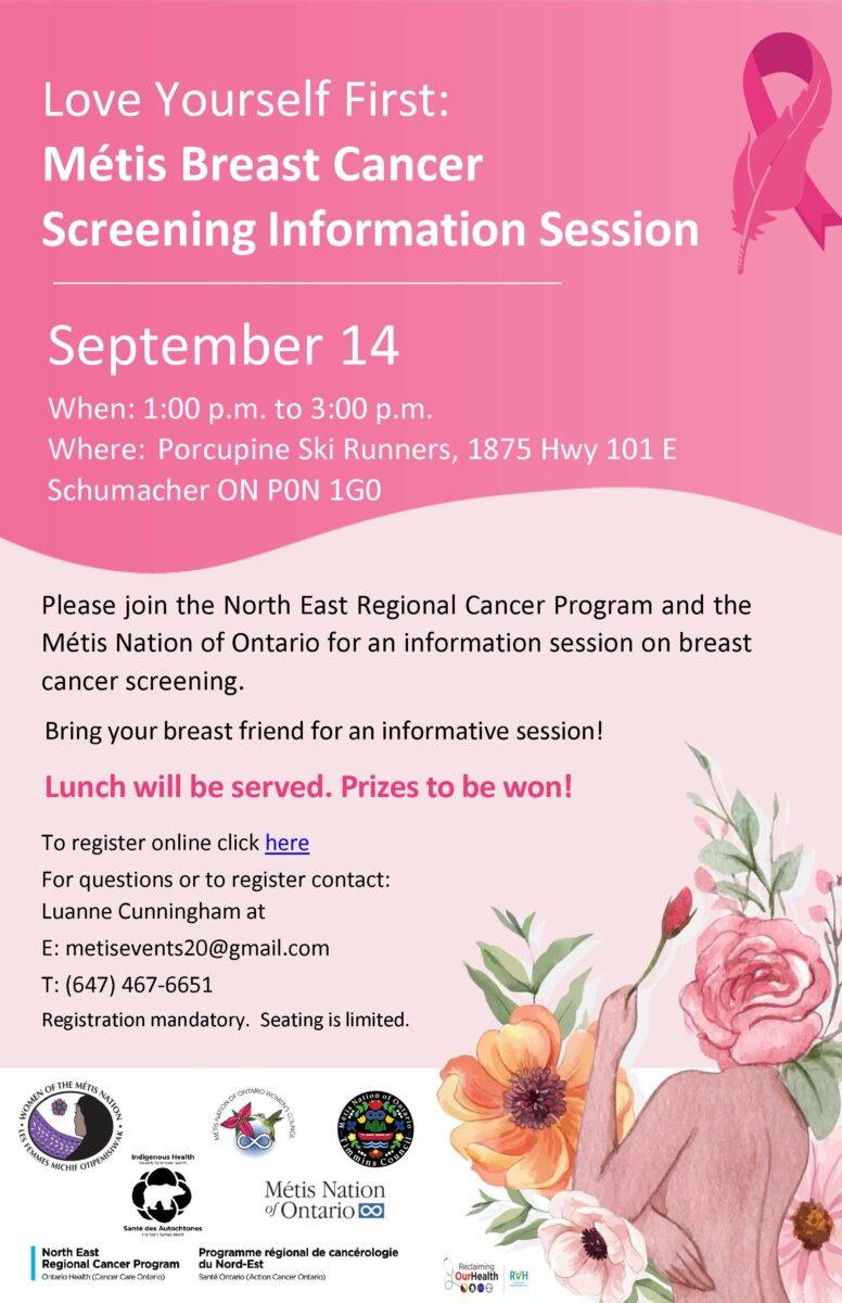 Love Yourself First: Métis Breast Cancer Screening Information Session